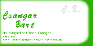 csongor bart business card